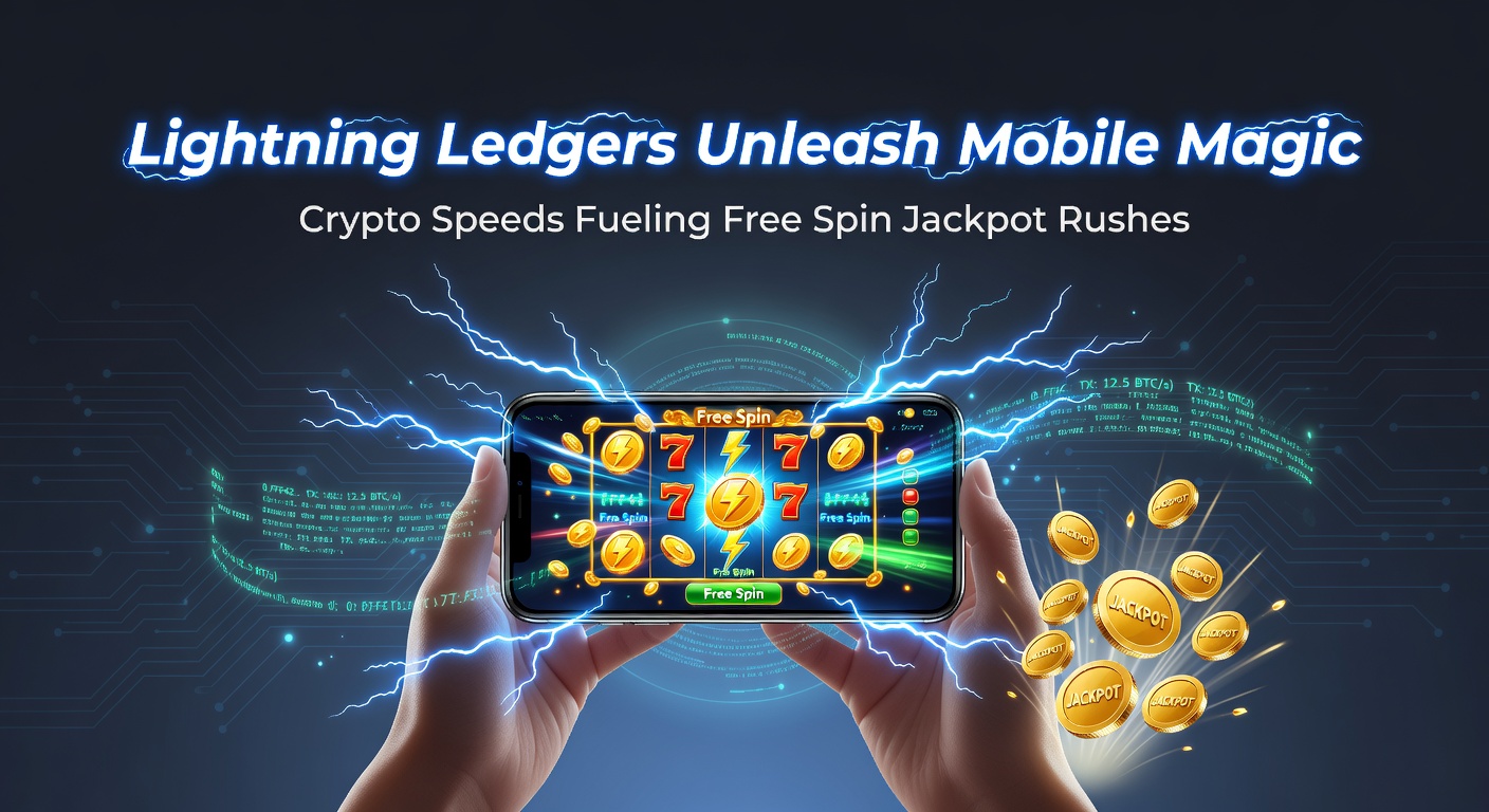 Dynamic graphic of jackpot meters climbing rapidly amid lightning bolt transactions on a mobile crypto casino interface