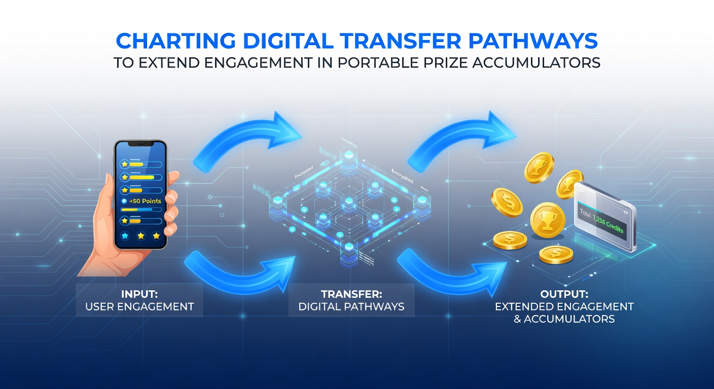 Digital transfer pathways visualized through mobile device interfaces showing seamless prize accumulation flows