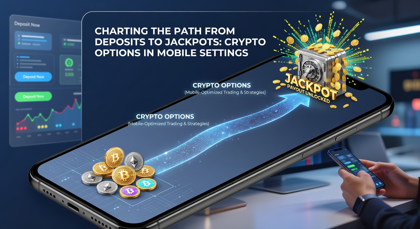 Mobile casino interface showing a progressive jackpot slot game wth crypto balance indicator and spin controls