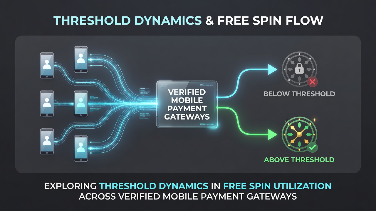 Analytics dashboard displaying threshold metrics for free spin utilization on mobile gateways