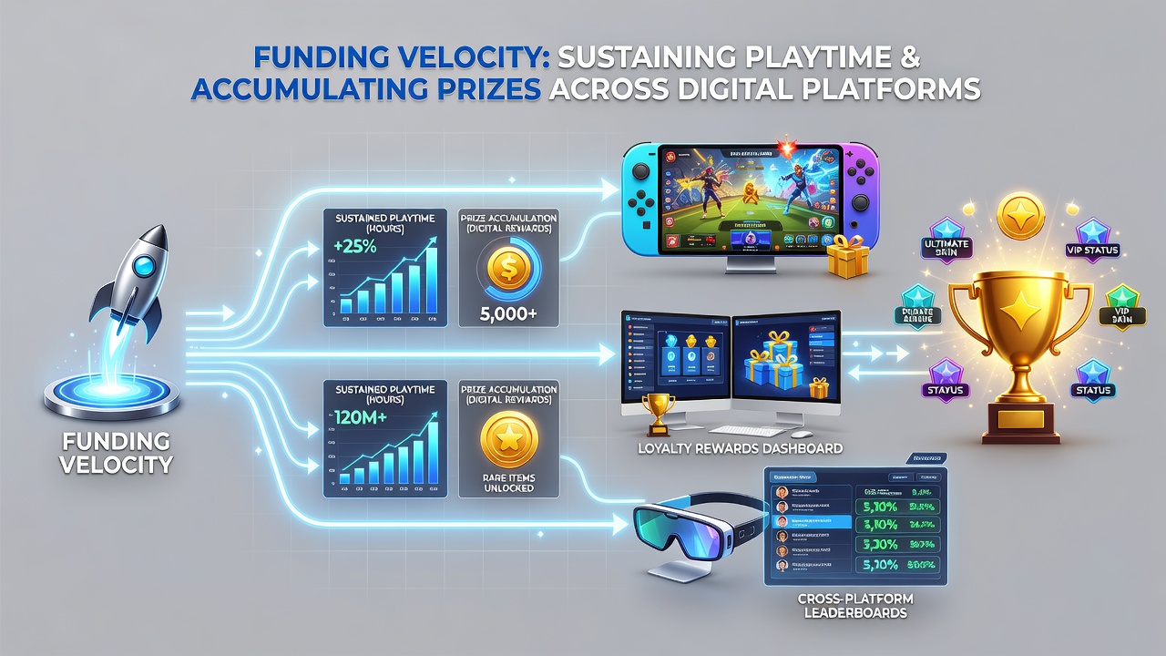 Analytics dashboard displaying funding velocity trends and prize accumulation patterns on mobile devices