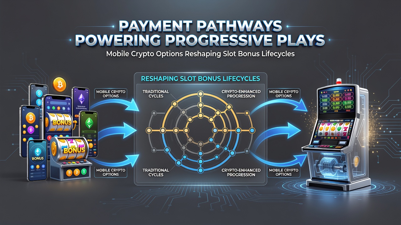 Close-up of a mobile slot interface showing crypto balance, active bonus meter, and progressive jackpot counter