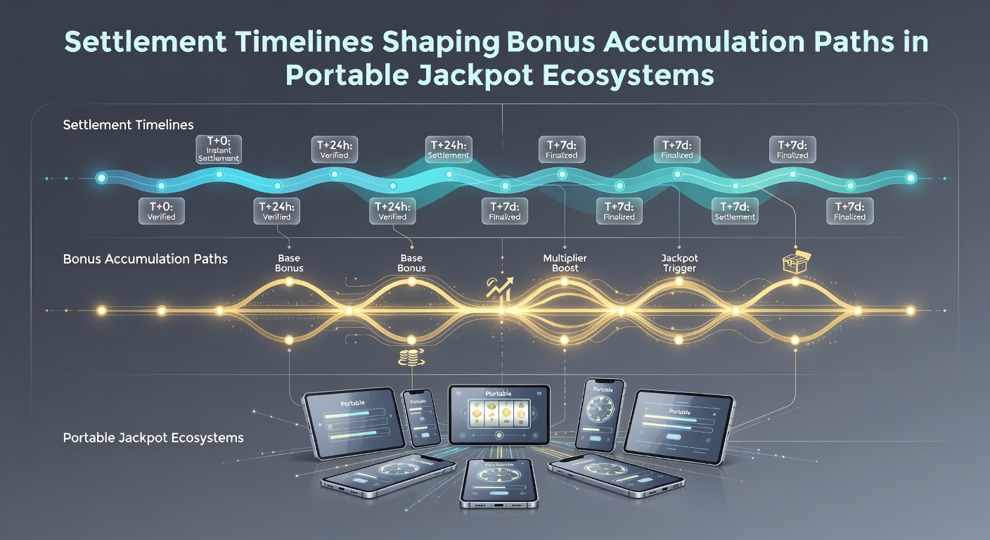 Infographic illustrating how different settlement speeds affect bonus progression in portable jackpot mobile environments