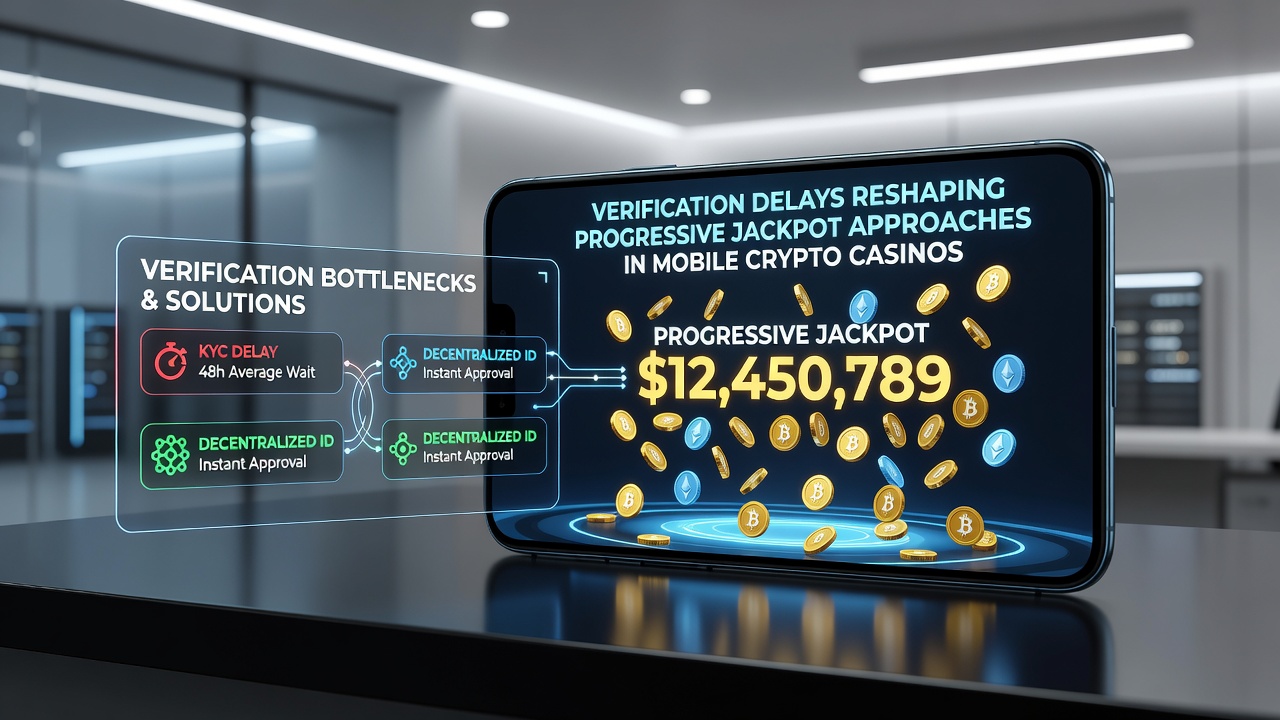 Player reviewing jackpot leaderboard on mobile device after completing verification steps